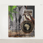 Tenture L'art graphique des Giraffes africaines (Devant)