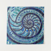 Tenture L'art mosaïque de Nautilus Shell (Devant)