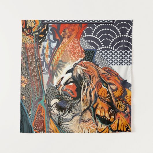 Tenture L'art tigre (Devant (Horizontal))