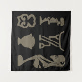 Tenture L'art tribal abstrait africain (Devant (Horizontal))