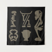 Tenture L'art tribal abstrait africain (Devant)