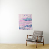 Tenture L'art Vintage japonais Fuji Ukiyo-e (En situation)