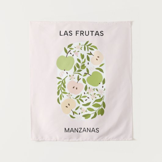 Tenture Las Frutas : Manzanas - marché aux pommes (Devant)