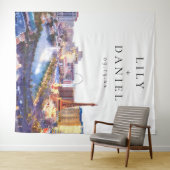 Tenture Las Vegas Skyline Wedding Photo Backdrop (En situation (horizontale))