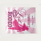 Tenture Last Rodeo Pink Cowgirl Nash Bash Bach Welcome (Devant (Horizontal))