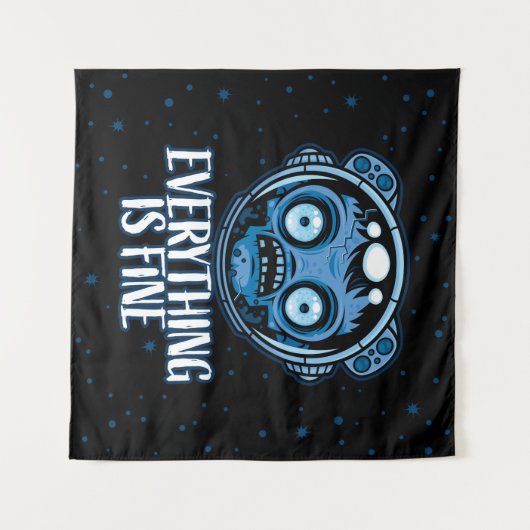 Tenture L'astronaute zombie va bien (Devant (Horizontal))