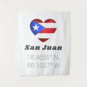 Tenture Latitude San Juan Porto Rico (Devant)
