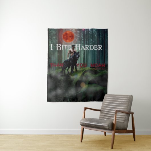 Tenture L'atmosphère mystique de SlipperyJoe à l'Halloween (En situation)