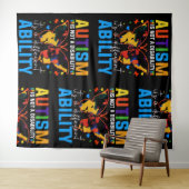 Tenture L'Autisme N'Est Pas Un Handicap, C'Est Un Différen (En situation (horizontale))