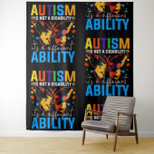 Tenture L'Autisme N'Est Pas Un Handicap, C'Est Un Différen (En situation)