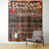 Tenture L'automne rustique Mariage de automne quitte le fo (En situation)