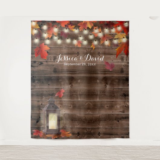Tenture L'automne rustique Mariage de automne quitte le fo (Devant)