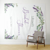 Tenture Lavage de Fleurs de Lavande de Mariage (En situation (horizontale))