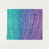 Tenture Lavande violet et Turquoise Aqua Green Sparkly Par (Devant (Horizontal))