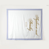 Tenture Lavender Gold Minimaliste Élégant Mariage Arrière- (Devant (Horizontal))