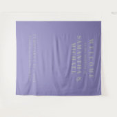 Tenture Lavender Silver Welcome to the wedding (Devant (Horizontal))