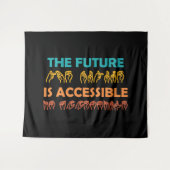 Tenture L'avenir est accessible ASL Sign Language (Devant (Horizontal))