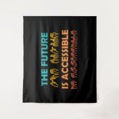 Tenture L'avenir est accessible ASL Sign Language (Devant)