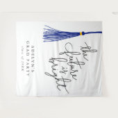 Tenture L'avenir est bleu clair Tassel moderne (Devant (Horizontal))