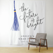 Tenture L'avenir est bleu clair Tassel moderne (En situation)