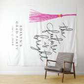 Tenture L'Avenir Est Clair Pink Tassel Moderne (En situation (horizontale))