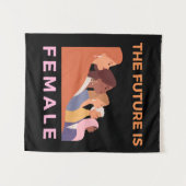 Tenture L'Avenir Est Féminin (Devant (Horizontal))
