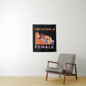 Tenture L'Avenir Est Féminin (En situation)