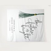 Tenture L'Avenir Est Vert Brillant Tassel Moderne (Devant (Horizontal))