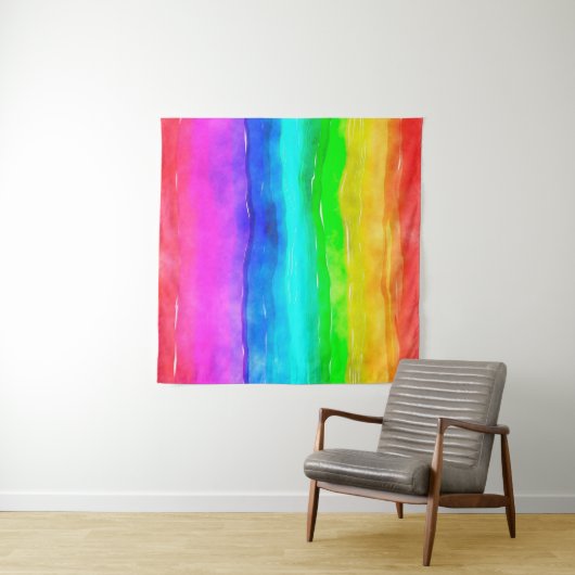 Tenture Laver de peinture à l'aquarelle (En situation (horizontale))