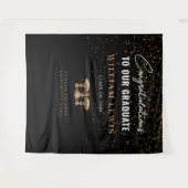 Tenture Law School Black Gold Graduation Photo Contexte (Devant (Horizontal))