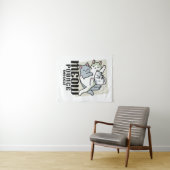 Tenture Laze Furr Days - Cute Lazy Cats Design (En situation (horizontale))