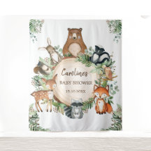 Le Baby shower des animaux de la forêt des forêts