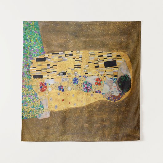 Tenture Le baiser de Gustav Klimt (Devant (Horizontal))