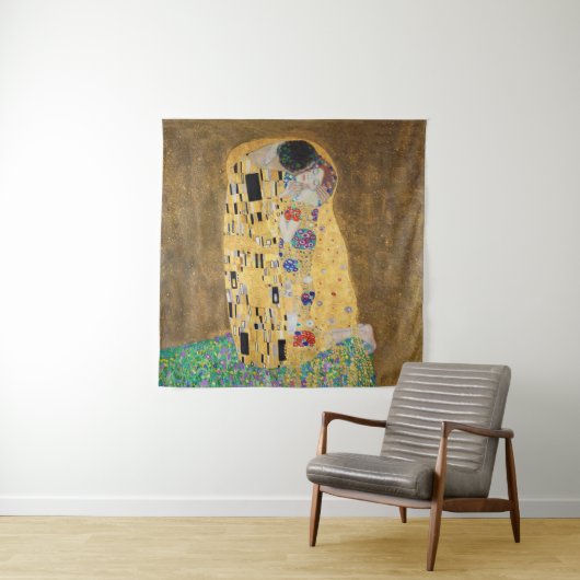 Tenture Le baiser de Gustav Klimt (En situation)