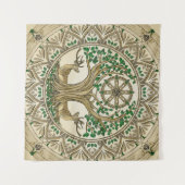 Tenture Le Bodhi arbre Dharma Wheel (Devant (Horizontal))