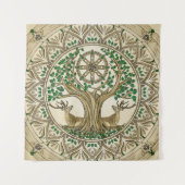 Tenture Le Bodhi arbre Dharma Wheel (Devant)