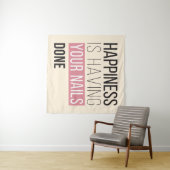 Tenture Le bonheur a vos clous faits (En situation (horizontale))