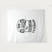 Tenture Le bonheur est une course de moto.jpg (Devant (Horizontal))