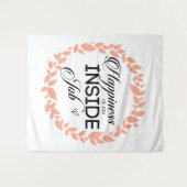 Tenture Le Bonheur Est Une Guerrière De Travail Intérieur (Devant (Horizontal))