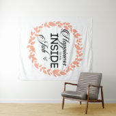 Tenture Le Bonheur Est Une Guerrière De Travail Intérieur (En situation (horizontale))