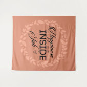 Tenture Le Bonheur Est Une Guirlande De Travail Intérieure (Devant (Horizontal))