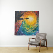 Tenture Le bord de la dimension (En situation (horizontale))