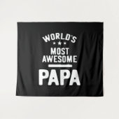 Tenture Le cadeau Papa Père le plus génial du monde (Devant (Horizontal))