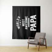 Tenture Le cadeau Papa Père le plus génial du monde (En situation)