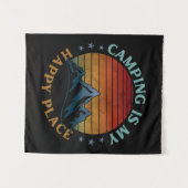 TENTURE LE CAMPING EST MON ENDROIT HEUREUX (Devant (Horizontal))