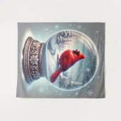 Tenture Le Cardinal Keepsaké d'hiver (Devant (Horizontal))