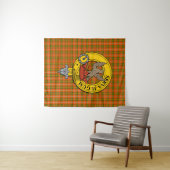 Tenture Le clan antique de tartan de foin Badge la (En situation (horizontale))