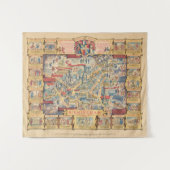 Tenture Le coeur carte de Birmingham, Angleterre (Devant (Horizontal))