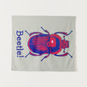 Tenture Le coléoptère rouge (Devant (Horizontal))