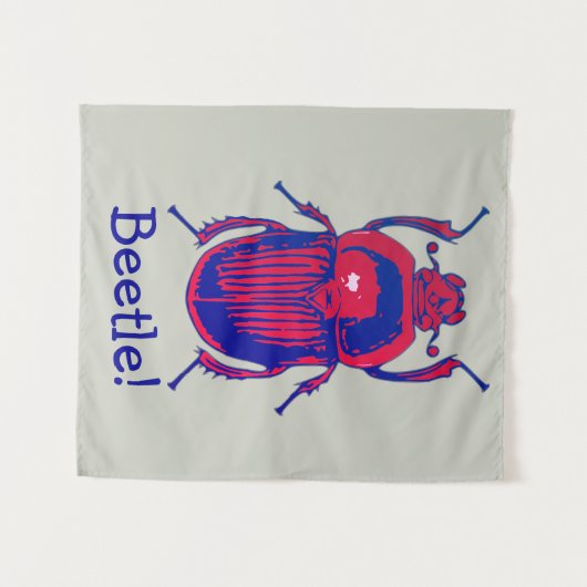 Tenture Le coléoptère rouge (Devant (Horizontal))